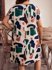 Vestido Feminino de Mangas Morcego - Essence. Plus Size