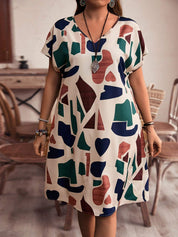 Vestido Feminino de Mangas Morcego - Essence. Plus Size