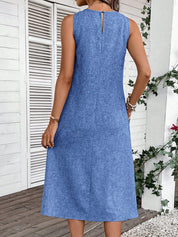 Vestido Feminino Sem Manga Emily.