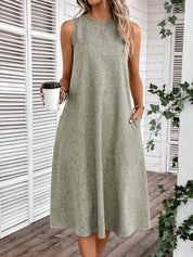 Vestido Feminino Sem Manga Emily.