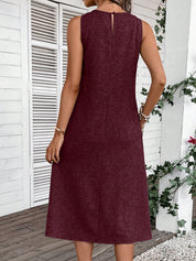 Vestido Feminino Sem Manga Emily.