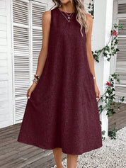 Vestido Feminino Sem Manga Emily.