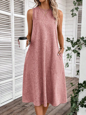 Vestido Feminino Sem Manga Emily.