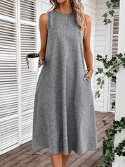 Vestido Feminino Sem Manga Emily.