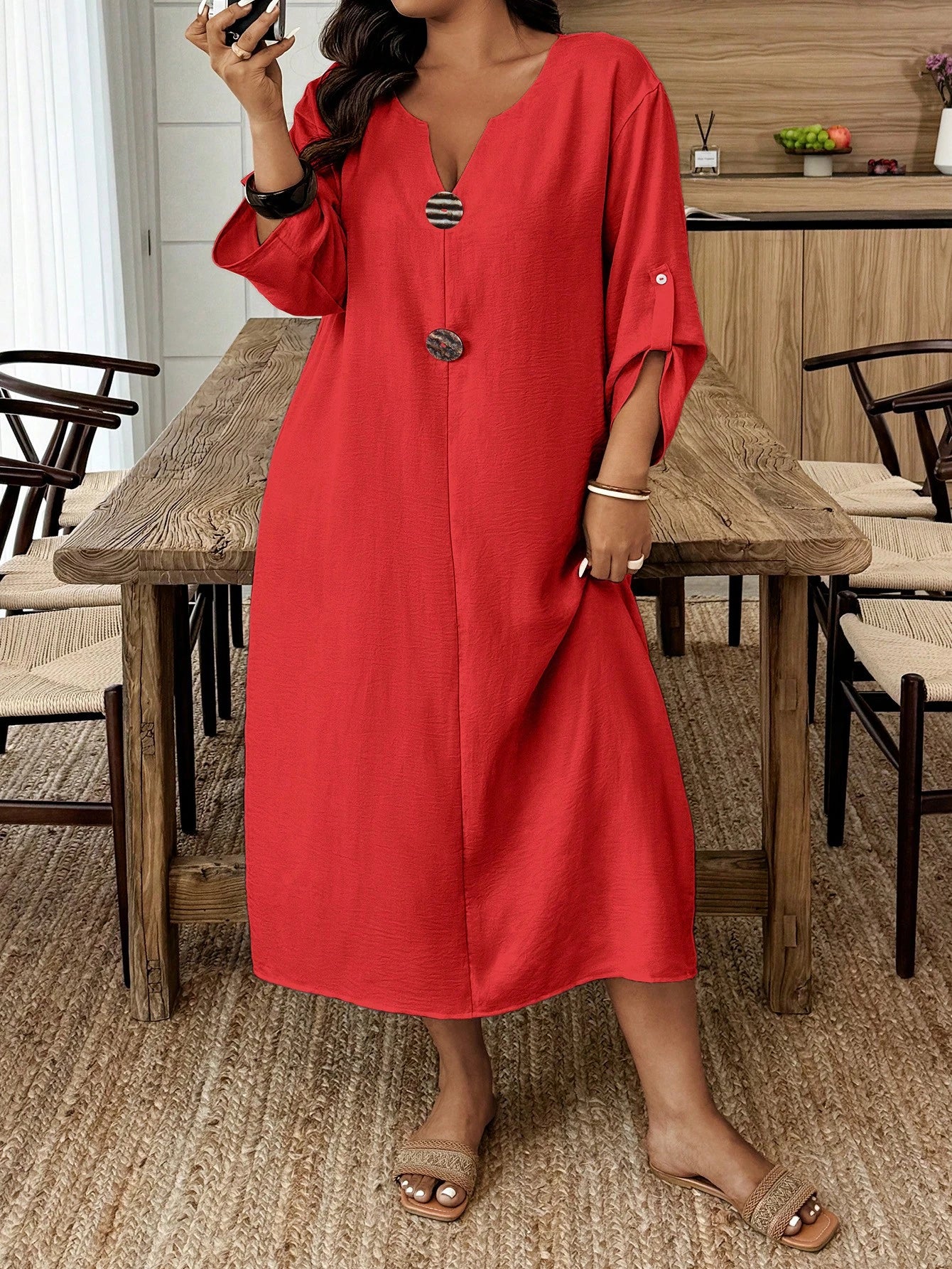 Vestido feminino casual plus size Belga