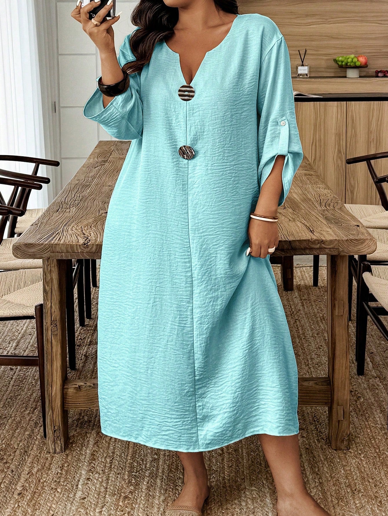 Vestido feminino casual plus size Belga