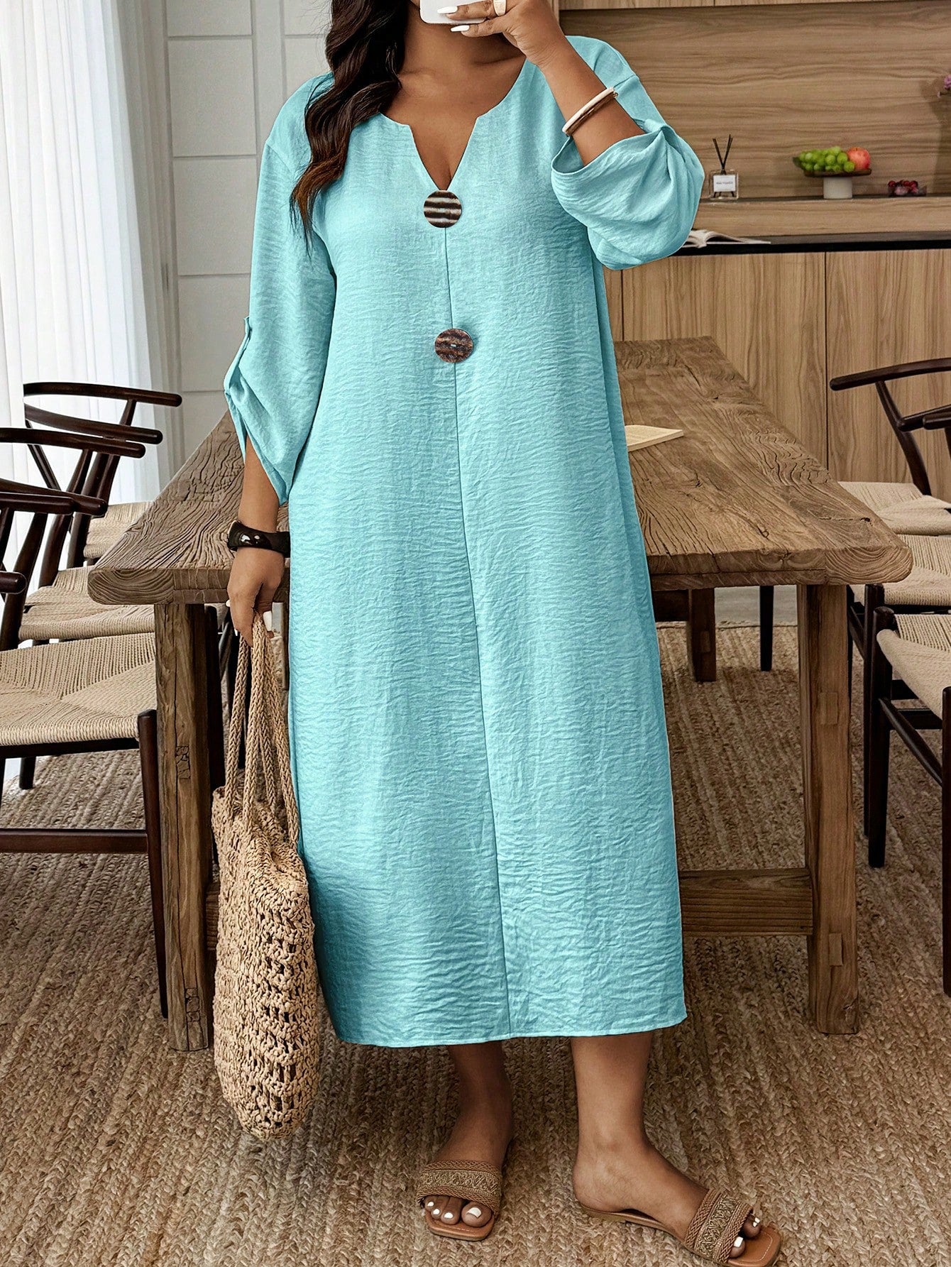 Vestido feminino casual plus size Belga
