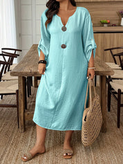 Vestido feminino casual plus size Belga