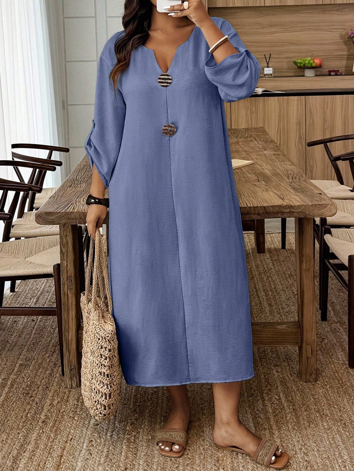 Vestido feminino casual plus size Belga