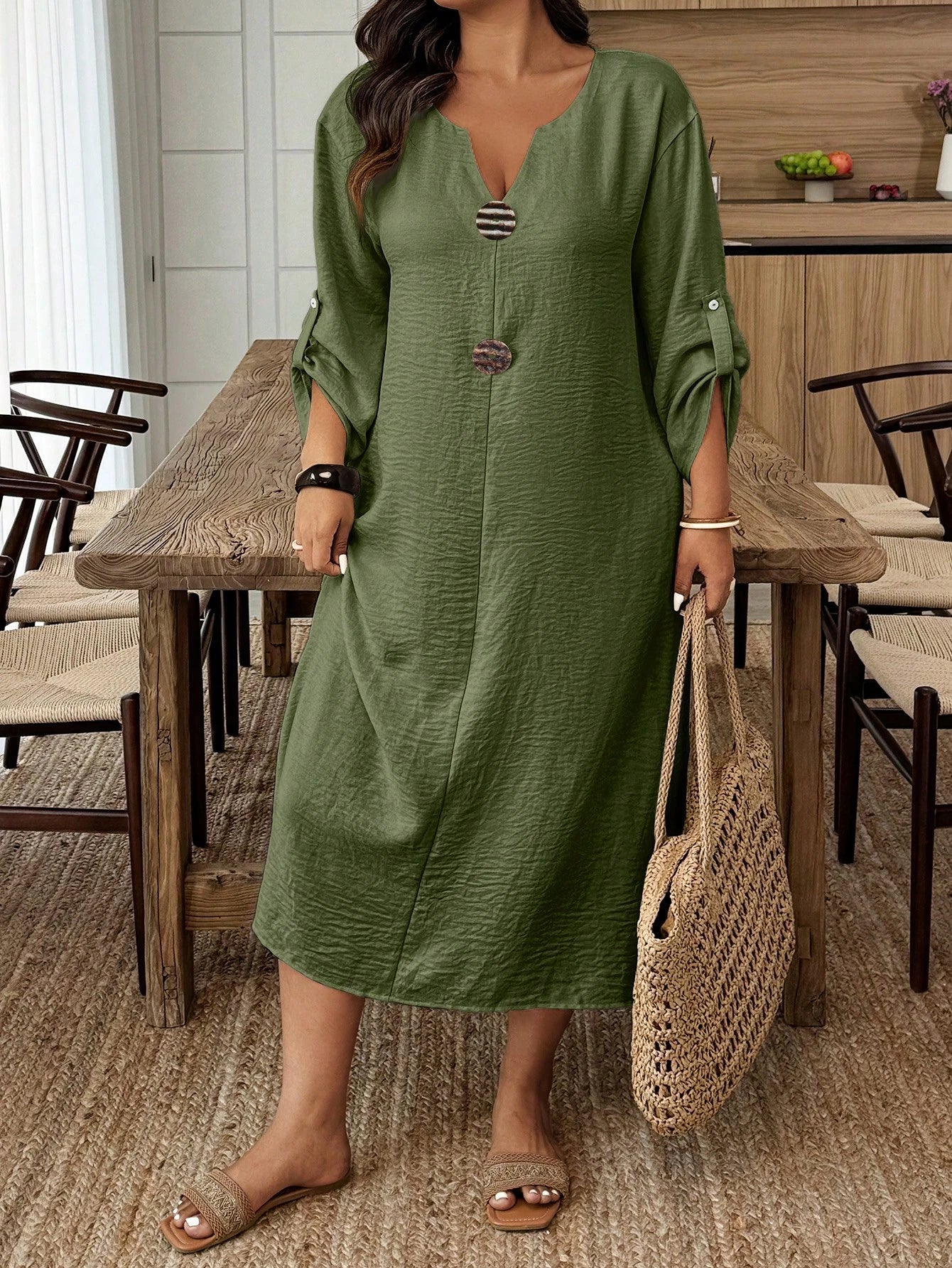 Vestido feminino casual plus size Belga