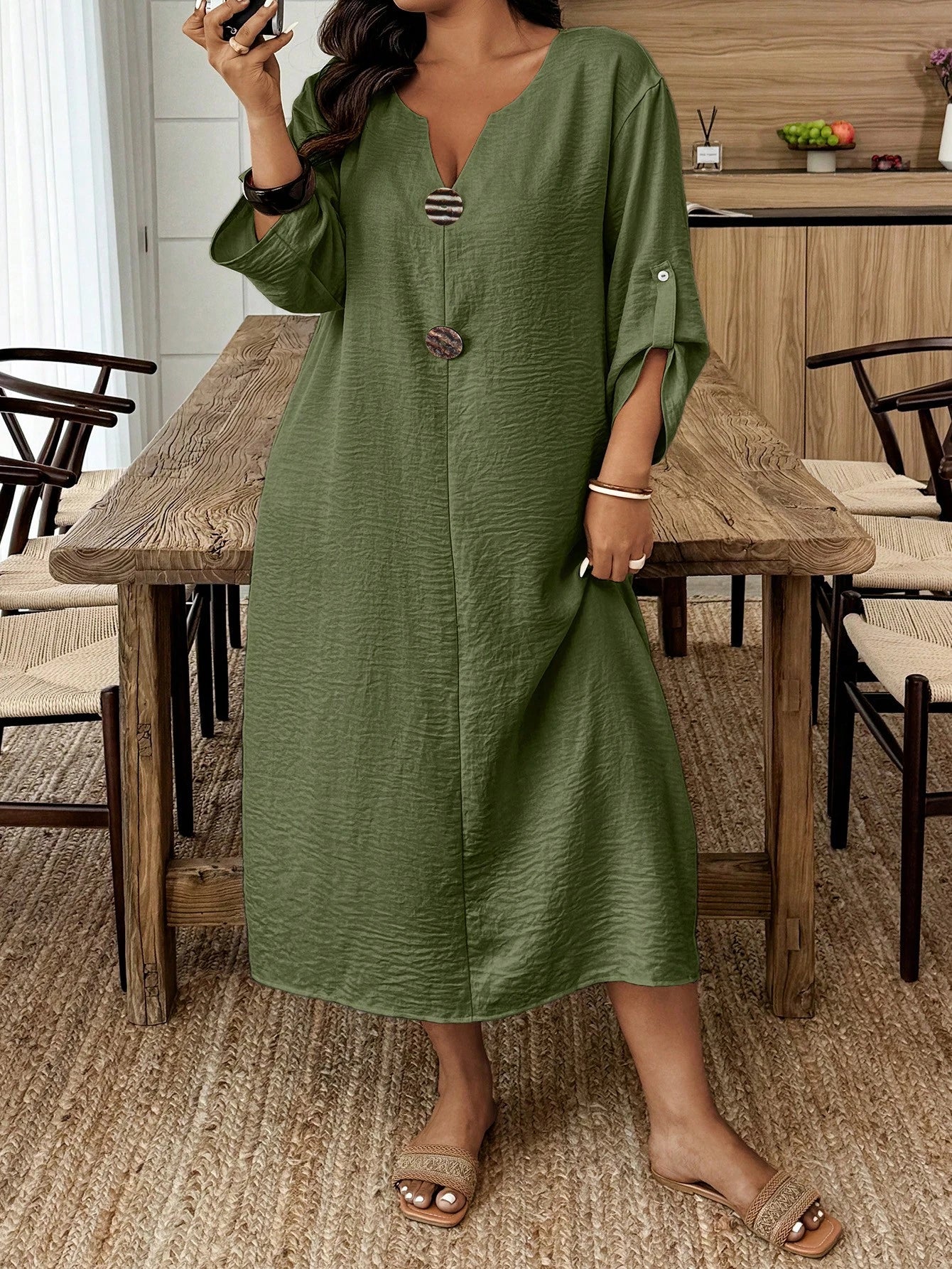 Vestido feminino casual plus size Belga