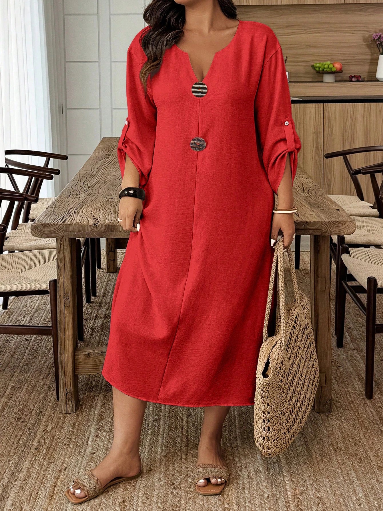 Vestido feminino casual plus size Belga