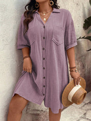 Vestido feminino tipo chamise plus size Daniela