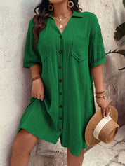 Vestido feminino tipo chamise plus size Daniela