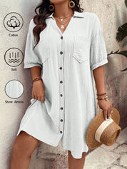 Vestido feminino tipo chamise plus size Daniela
