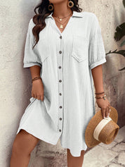 Vestido feminino tipo chamise plus size Daniela
