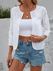 Jaqueta Feminina Cardigan bordado Suprema