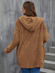 Jaqueta Feminina Reversível com Capuz  Plus Size Paola.