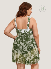 Maiô Feminino Gola Decote U plus size Marie.